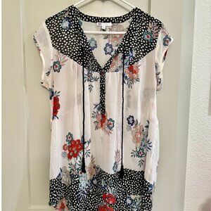 Cap Sleeve Floral top